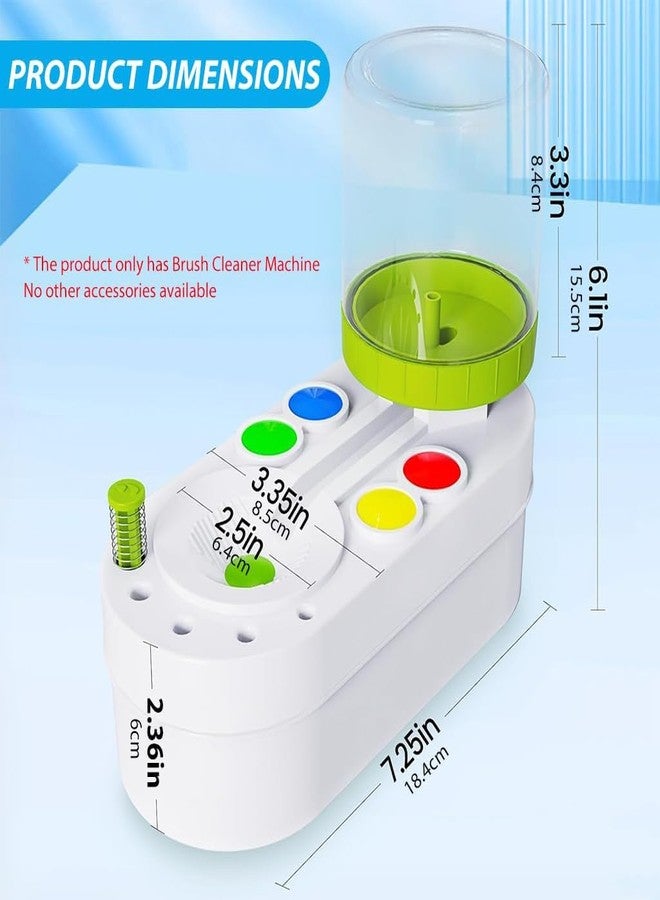 FEBLICH Brush Rinser Paint Brush Cleaner Rinser with Drain Water Recycling Paintbrush Scrubber for Acrylic, Watercolor, Oil and Water-Based Paint Brushes Cleaning Tool, Water Circulation Brush Paint Rinser - Image 2